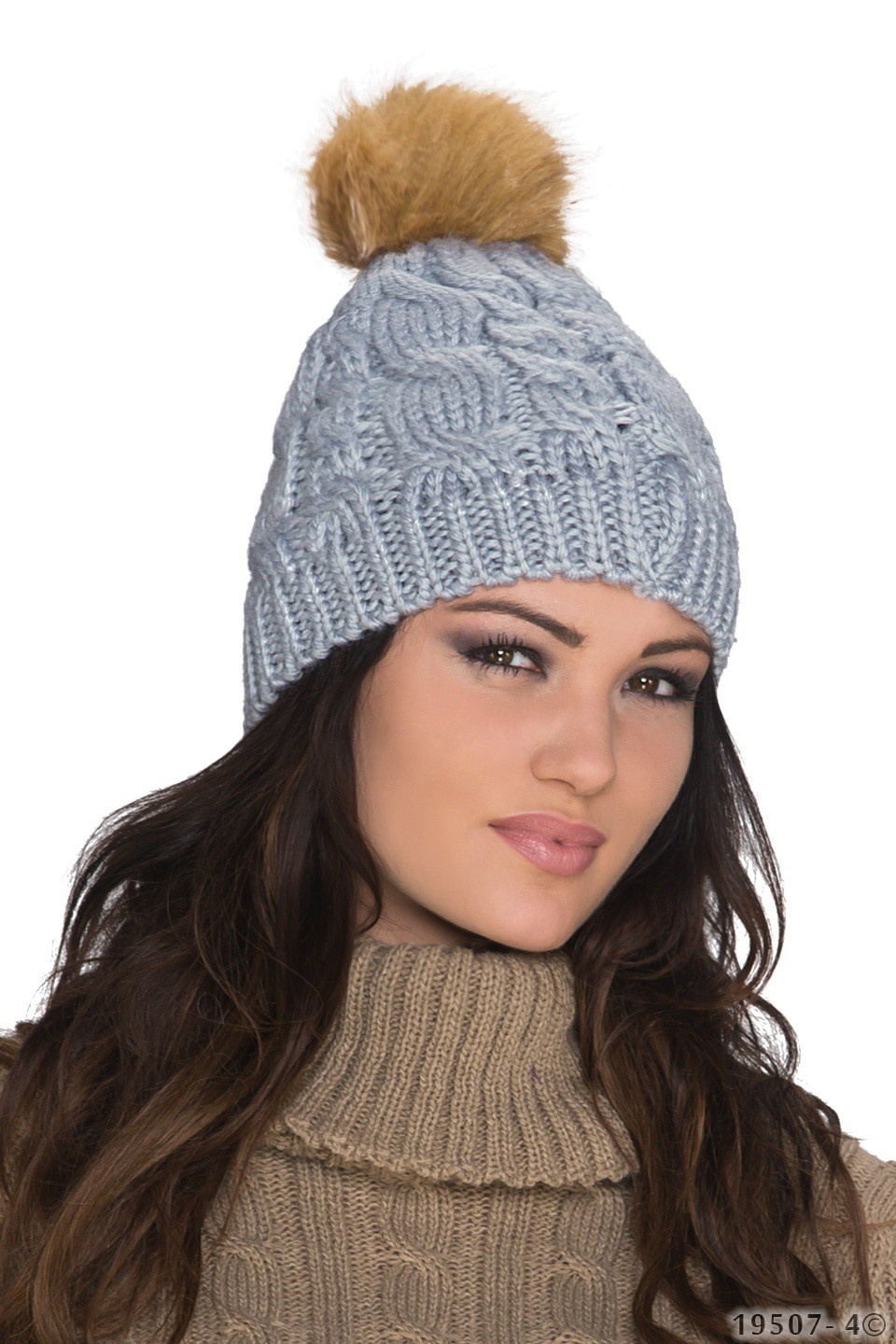 Knitted hat Gray