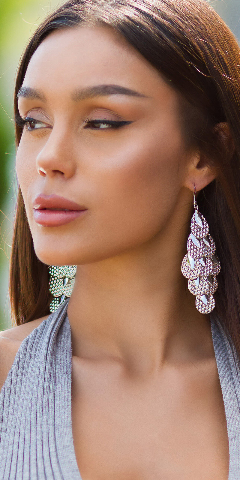 Sexy Statement earrings Silver