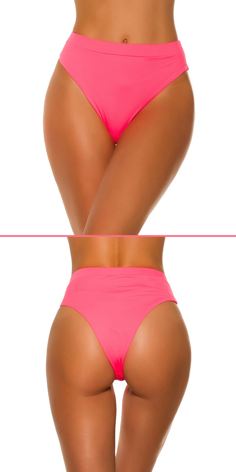Mix it!!! sexy bikini slip hoge taille neonkoraal-kleurig