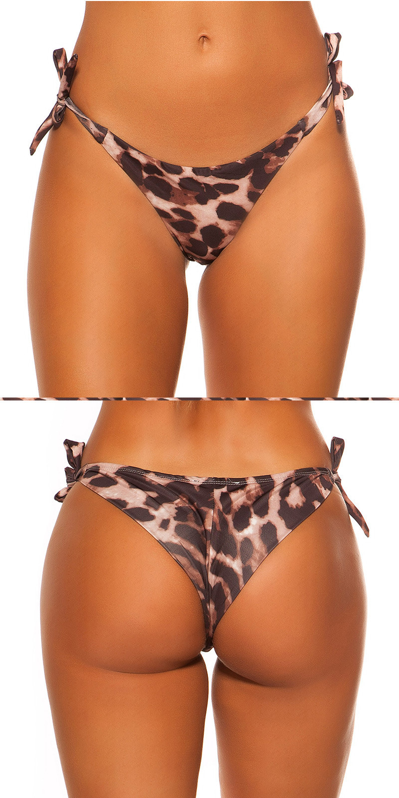 Mix it!!! bikini slip om te binden luipaard