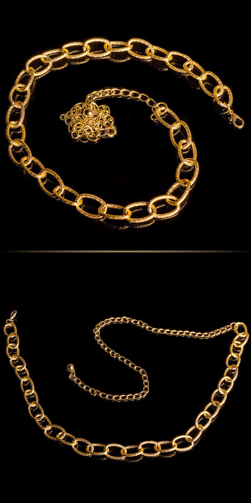 Trendy chain belt Gold