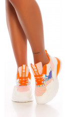 Trendy chunky sneakers oranje