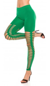 Leggings with rips Green