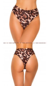 Mix it!!! bikini slip hoge taille luipaard