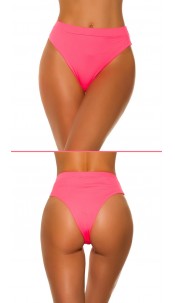 Mix it!!! sexy bikini slip hoge taille neonkoraal-kleurig