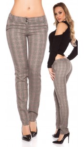 straightleg pants with glitter Greyfuchsia