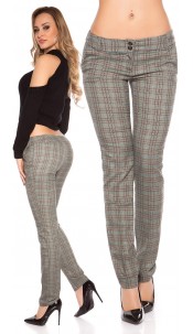 straightleg pants with glitter Greyturquoise