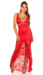 Red-Carpet-Look! evening dress laces Red