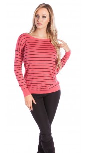 pullover backless Coral