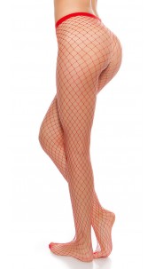 mesh tights Red