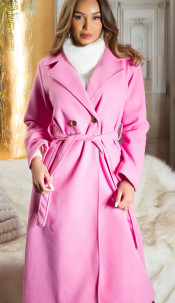 Musthave Coat with buttons Pink