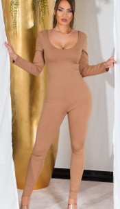 Musthave figure hugging Overall Brown